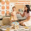Wooden Activity Cube 8-in-1 Montessori Toys for 6 Months Old 1 2 3 Toddlers view 4
