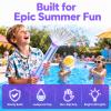13.8" Glowing Rainbow LED Water Blaster | Summer Fun that Pops Like Magic, LED Water Blaster with Rainbow Lights - Glow in The Dark Water Gun for Adults, for Outdoor Summer Party (2PCS) view 3