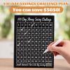 Acellegic Black 6.5inch Money Saving Box Unbreakable Piggy Bank for Adults Save 5, 050 Metal Savings Piggy Bank 100 Day Money Saving Challenge Stainless Steel Box Must Break to Open view 4