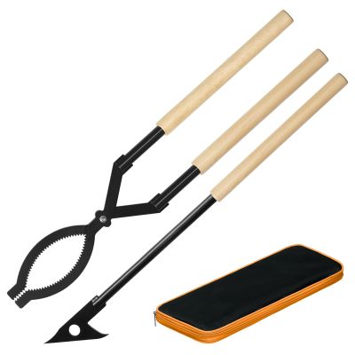 Dasmiro 28 Inch Fireplace Tongs and Fire Poker Set with Storage Bag