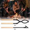 Dasmiro 28 Inch Fireplace Tongs and Fire Poker Set with Storage Bag view 2
