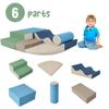 Gecheer Soft Foam Climb and Crawl Playset 6-Piece Indoor Play Structure for Toddlers Kids Active Play view 4