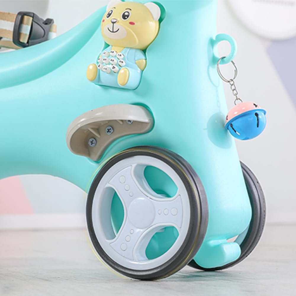 Tidyard Rocking Horse for Toddlers, Balance Bike Ride On Toy with Push Handle Backrest and Balance Board HDPE Unicorn Design for 1-3 Year Old Boys and Girls
