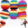 3-6PCS Hand-Made Knitted Hacky Bags,2026 Upgraded Hacky Footbags Knitted,Crochet Kick Bags for Outdoor Party Game (6pcs) view 1