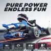 Okay Run 24V Electric Go Kart for Kids, Licensed Porsche Drift Kart, Blue view 4