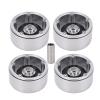 4pcs 2.2 Inches Metal Wheel Rims Hub with Brake Disc, Aluminum Alloy Wheel Hub for 1/10 RC Car, Compatible with Axial SCX10 90046 SCX10 III - 4 Wraith Capra view 3