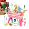 Water Table for Kids, Upgraded Play Sink with Running Water, Sand Waters Table Toy, Outside Sensory Toys, Children Play Accessories for Kids Ages 4 to 8 Children 3+ Outdoor Beach, Backyard view 1