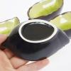 lstyty Montessori Leaf-Shaped Ceramic Dishes, Ice Crack Glaze Leaf Bowls, Small Serving Dishes Practical Life Activities (4PCS) view 3