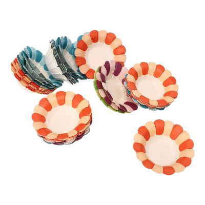Yinhing 50pcs DIY Flower Bowls for Kids Crafting Stackable Petal Cups Safe Material for Decoration Imagination