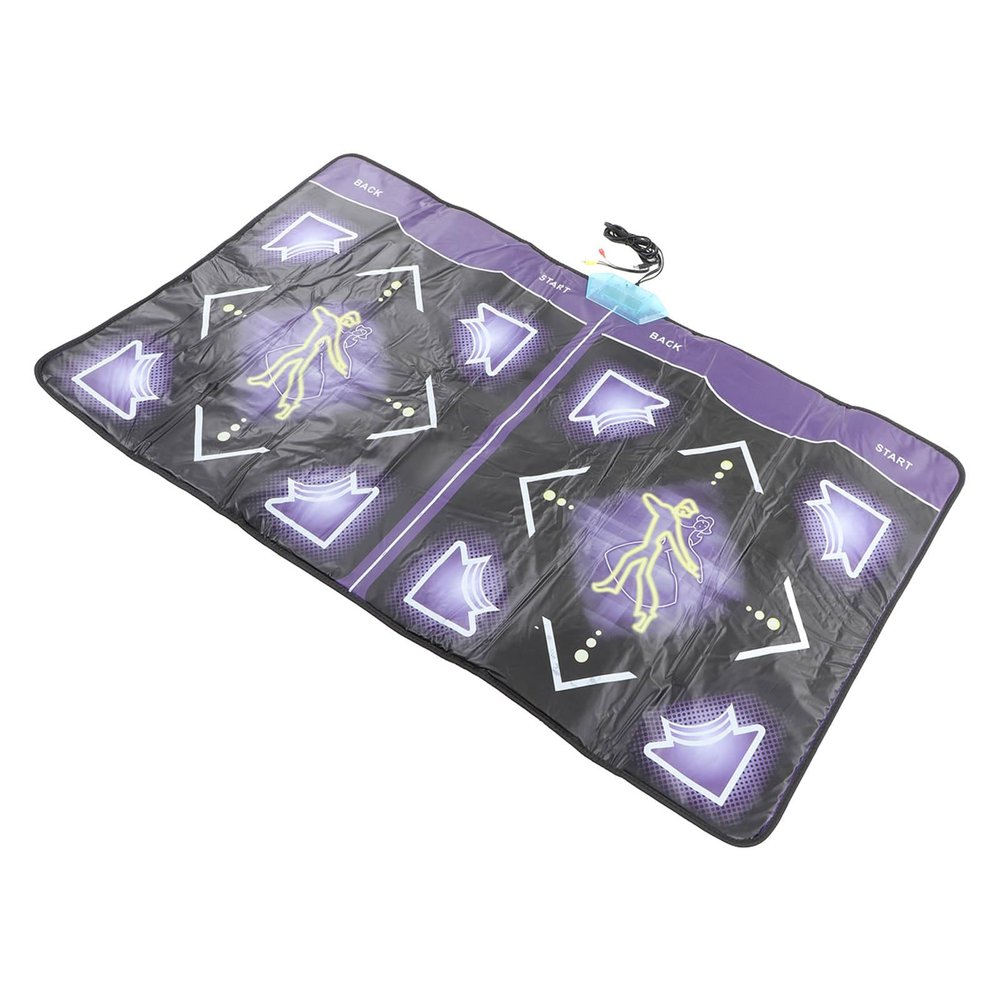 Asixxsix Dance Mat, Slip HD Output Dance Pad, Electronic Mat with 2 Wireless Remote Controllers for Home Exercise Fitness and Family Fun