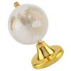 Yinhing Round Glass Globe with Golden World Map Elegant Home and Office Decor Decorative Quartz Sphere for High End Gifting and Photography (Gold) view 1