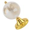 Yinhing Round Glass Globe with Golden World Map Elegant Home and Office Decor Decorative Quartz Sphere for High End Gifting and Photography (Gold) view 3