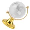 Yinhing Round Glass Globe with Golden World Map Elegant Home and Office Decor Decorative Quartz Sphere for High End Gifting and Photography (Gold) view 4