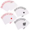 WESIEVYA 4 Sets Sublimation Blank Playing Cards - White Blank Board Game Pieces - Printable Poker Themed Supplies for Replacement Board Gaming view 1