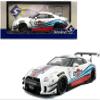 Diecast Model Car Compatible with Nissan Skyline GT-R R35 LBWK Liberty Walk White Martini 1:18 Scale 2024 Solido S1805819 view 1