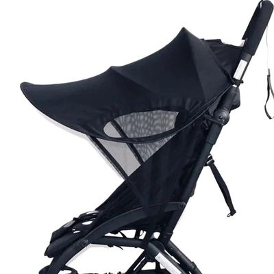 Stroller Sun Shade Black Universal Awning Sun Visor Canopy Cover Baby Windproof Umbrella Sunscreen Cover Stroller Accessories(Mosquito net Payment)
