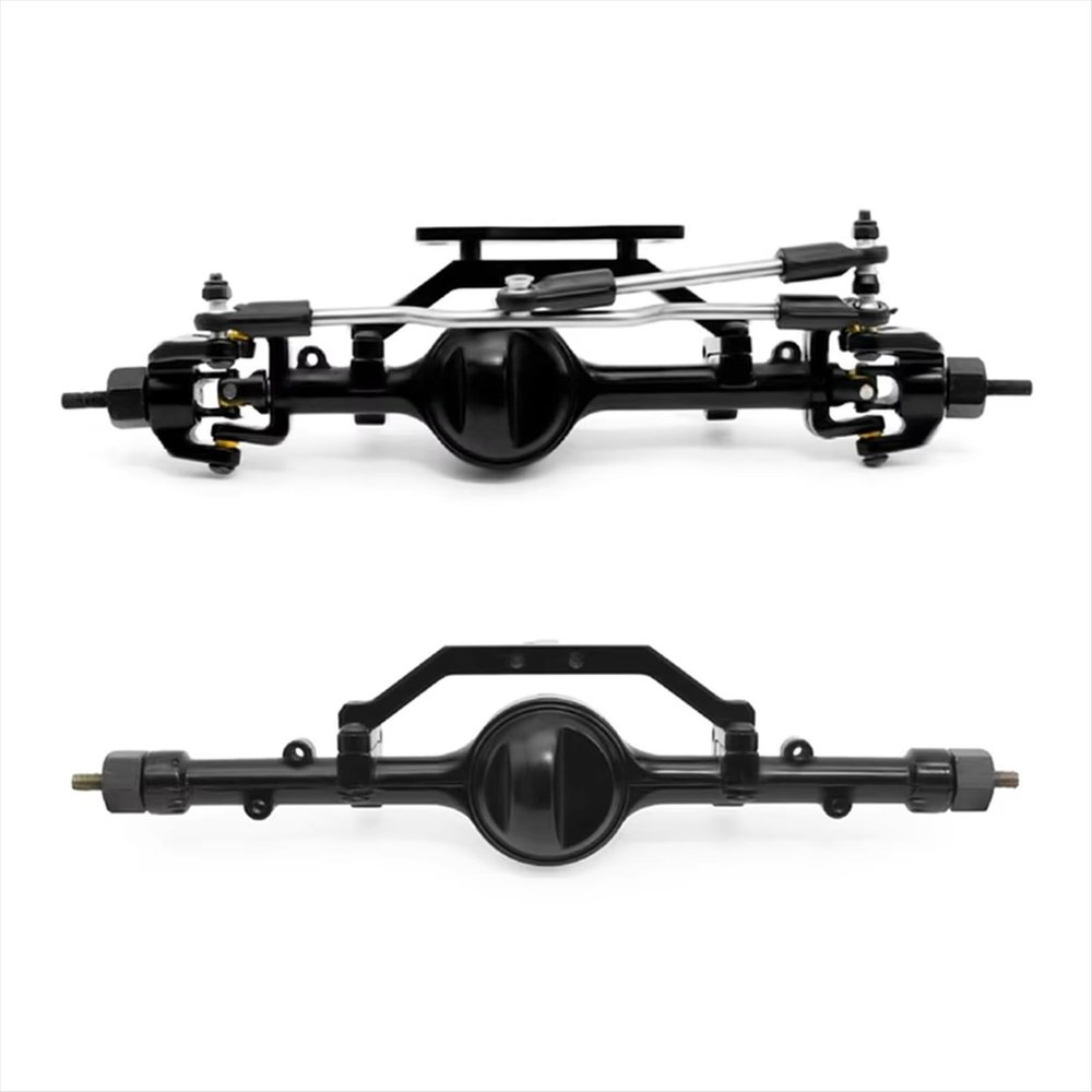 Rc Parts Compatible with D90 for Gelande II TF2 for Yota II Upgrade Parts CNC Metal Front and Rear Axles 1/10 Rc Crawler Car Accessories