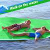 10' x 5' Blue & Green Lily Pad Floating Mat for Lake, 3-Layer Tear-Resistant XPE Foam Floating Water Mat, Floating Pool Mat for Ocean, Beach, River view 3