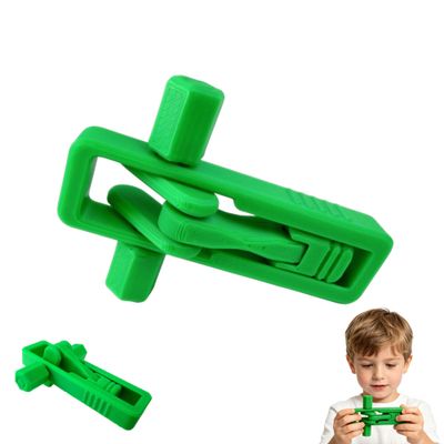 3D-Printed Piston Fidget Toy - Smooth-Rotating Mechanical Fidget Slider, Stress Relief Toy,Desk EDC Fidget Gadget (Green)
