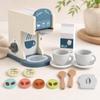 Wooden Toy Coffee Maker for Kids - Pretend Play Coffee Machine with Pods, Cups & Accessories, Little Barista Kitchen Role Play Playset, Screen for Toddlers Boys Girls Ages 3+ view 1