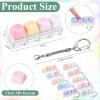 Teyva Daily 10 Pcs Colorful Keyboard Fidget Clicker Keychain, 4-in-1 view 2