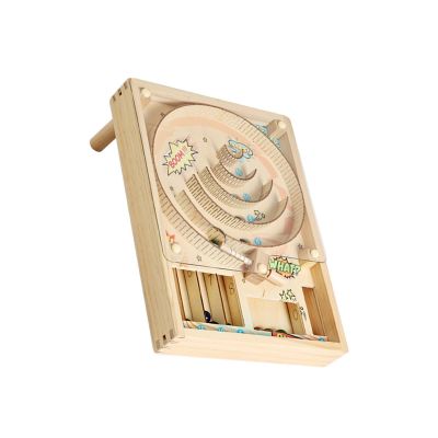 Wooden Marble Runs Educational Exploration Toy for Children Early Learning Space Logical Development Hands on Activity Assembly Toy Track Set