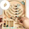 Wooden Marble Runs Educational Exploration Toy for Children Early Learning Space Logical Development Hands on Activity Assembly Toy Track Set view 2