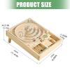 Wooden Marble Runs Educational Exploration Toy for Children Early Learning Space Logical Development Hands on Activity Assembly Toy Track Set view 3