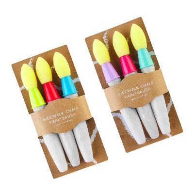 6 Pcs Sidewalk Chalk Paint Brush Chalk Set Craft Tools Children's Scrapbooking Brushes for Kids Art Painting Kids Painting Set