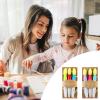 6 Pcs Sidewalk Chalk Paint Brush Chalk Set Craft Tools Children's Scrapbooking Brushes for Kids Art Painting Kids Painting Set view 2