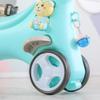 Gecheer Rocking Horse for Toddlers 1-3 Years 4-in-1 Ride-On Toy with Push Handle, Adjustable Backrest, Balance Board & Sound Button Blue Unicorn Design view 2