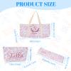 Mahjong Tile Bag, Thickened Quilted Mahjong Set for American Tiles and Racks, Floral Carrying Tote Bag, Protective Sleeve Storage for Rack Pusher, Party Travel Accessories Case, Racks Option view 2
