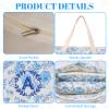 Mahjong Tile Bag, Thickened Quilted Mahjong Set for American Tiles and Racks, Floral Carrying Tote Bag, Protective Sleeve Storage for Rack Pusher, Party Travel Accessories Case, Racks Option view 3