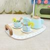Wooden Afternoon Tea Set for Kids, 20 Piece Pretend Play Tea Party Set with Teapot, Cups, Pastries and Serving Tray, for 2 view 4