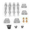Rc Dampers Spare Parts for MN MN99sV2 MN98V2 for MN78 for MN168 60mm Metal Oil-Immersed Shock Absorber and Bracket RC Car Modification Accessories(Silver) view 1