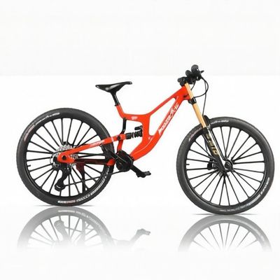Generisch Finger Bicycle Model, 1:10 Mountain Bike Model Toy, Miniature Fingers Bike, Mini Bend Bicycle Ornaments (Red-29)
