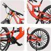Generisch Finger Bicycle Model, 1:10 Mountain Bike Model Toy, Miniature Fingers Bike, Mini Bend Bicycle Ornaments (Red-29) view 3