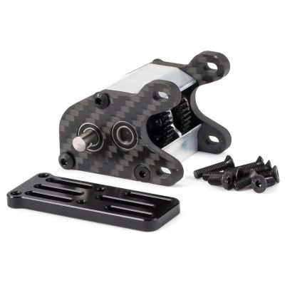 Rc Accessories for LCG Rig 1/10 Ultralight Dual Motor Transmission 48P Overdrive Dig Tiny Gearbox RC Crawler(Gray)