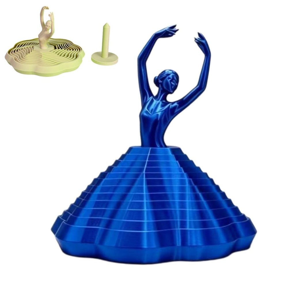 3D Printed Spinning Ballerina Fidget Toy Ornament,Ballet Fidget Spinner,Ballerina Sensory Toys for Adults,Birthday Party Decorations Gifts