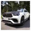 Compatible for Benz GLE Class C167 350 450 GLE53 Coupe AMG Sport SUV 2020-2022 FRP Car Front Bumper Lip Spoiler Carbon Fiber(FRP Unpainted) view 4