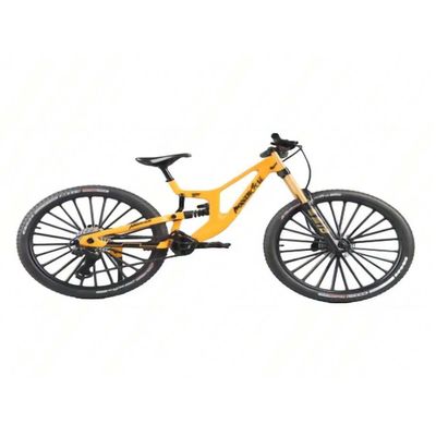 Generisch Finger Bicycle Model, 1:10 Mountain Bike Model Toy, Miniature Fingers Bike, Mini Bend Bicycle Ornaments (Yellow-29)