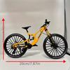 Generisch Finger Bicycle Model, 1:10 Mountain Bike Model Toy, Miniature Fingers Bike, Mini Bend Bicycle Ornaments (Yellow-29) view 2