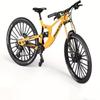 Generisch Finger Bicycle Model, 1:10 Mountain Bike Model Toy, Miniature Fingers Bike, Mini Bend Bicycle Ornaments (Yellow-29) view 3