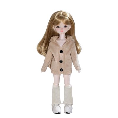 1/6 Salviobjd Fullset D BJD Doll Resin Toy for 15+ Years Old(Khaki)
