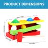 CAKEEYUM Wooden Montessori Hammer Toy for Toddlers 1-3 Pounding Bench with Colourful Balls for Hand-Eye Coordination & Fine Motor Skills view 2