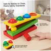 CAKEEYUM Wooden Montessori Hammer Toy for Toddlers 1-3 Pounding Bench with Colourful Balls for Hand-Eye Coordination & Fine Motor Skills view 3