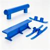 Fingerboard Ski Set with Two Sets Different Snowboard Skis Rail Tube and Flat Box, Mini Skatepark Accessory for Tech Deck with Obstacle Rail, Tabletop Finger Skiing Playset (Red, 3.5cm) view 1