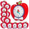 JMZYJZH 13 Pcs Teaching Clock Kit, Apple Learning Clocks Kit view 1