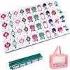 4 Layer Mahjong Tiles, 2026 NEW 160 Acrylic American 4 Layer Mahjong Tile Set with Clear Engraving with Exquisite Carrying Bag for Home, Travel & Game Nights (Dark Green) view 1
