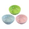 lstyty Montessori Melamine Bowls, Unbreakable Kids Bowls Colorful Round Ribbed Bowls Practical Life & Sensory Activities (3PCS) view 1
